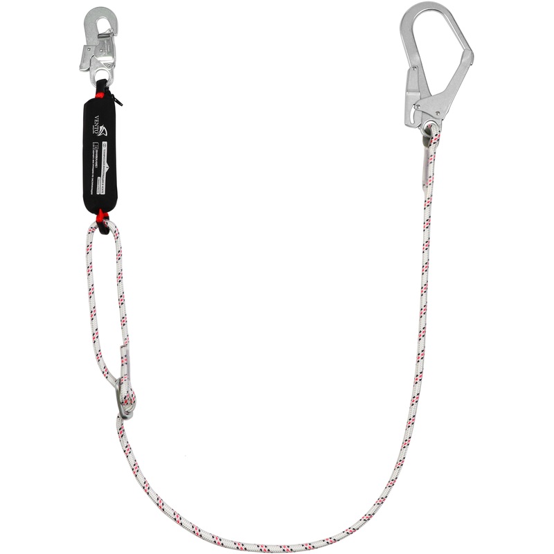 Изображение товара Строп страховочный канатный Vento одинарный с амортизатором регулируемый 1.4-2м груз 150 кг