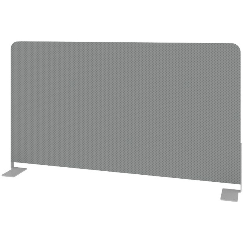 Изображение товара Экран к столу Metal System Style Б.ТЭКР-72 с боковым креплением серый 720х28х390 мм