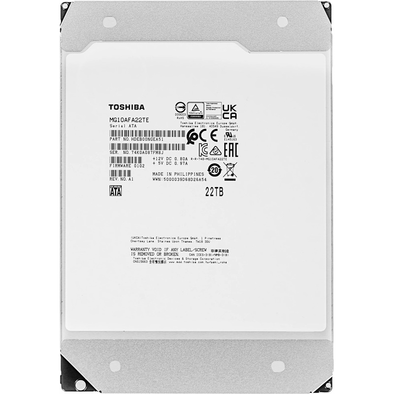 Изображение товара Жёсткий диск Toshiba MG10AFA22TE 22 ТБ