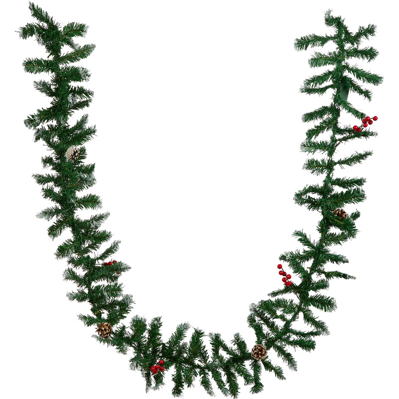 Изображение товара Гирлянда хвойная заснеженная Magic Time с подсветкой 270x25 см