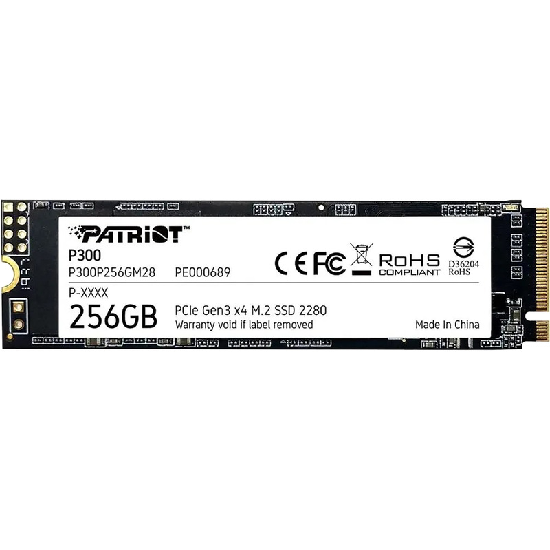 Изображение товара SSD Patriot Memory P300 256 ГБ M.2 PCIe NVMe твердотельный накопитель