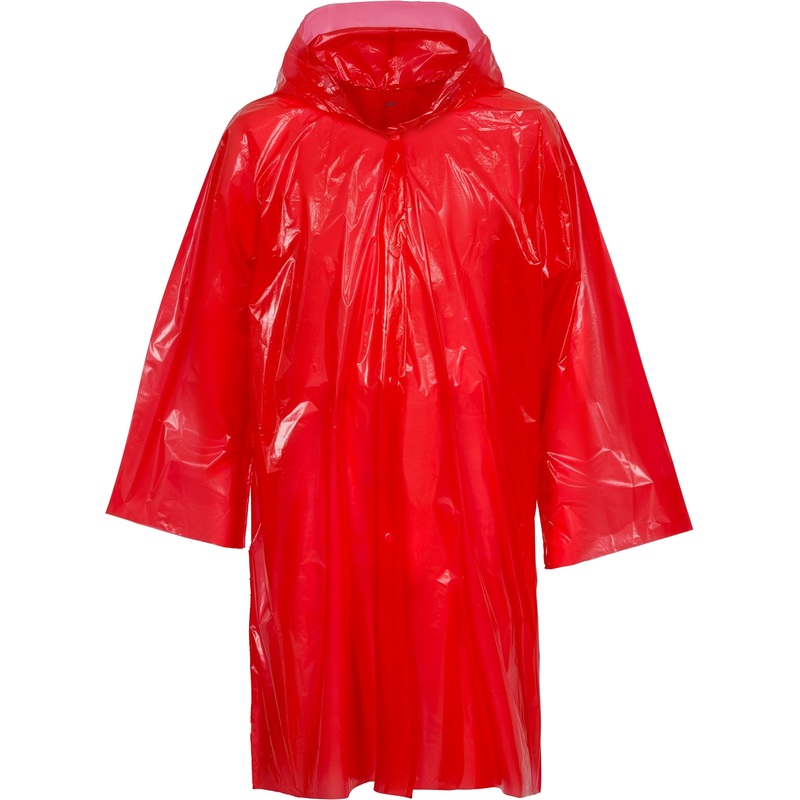 Изображение товара Дождевик BrightWay красный компактный водонепроницаемый ПВД 11875.50