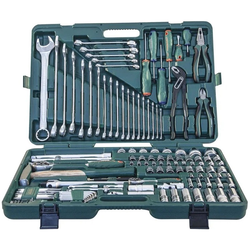 Изображение товара Набор инструмента универсальный Jonnesway S04H524127S 1/2"1/4" в чемодане 127 предметов профессиональный (48740)