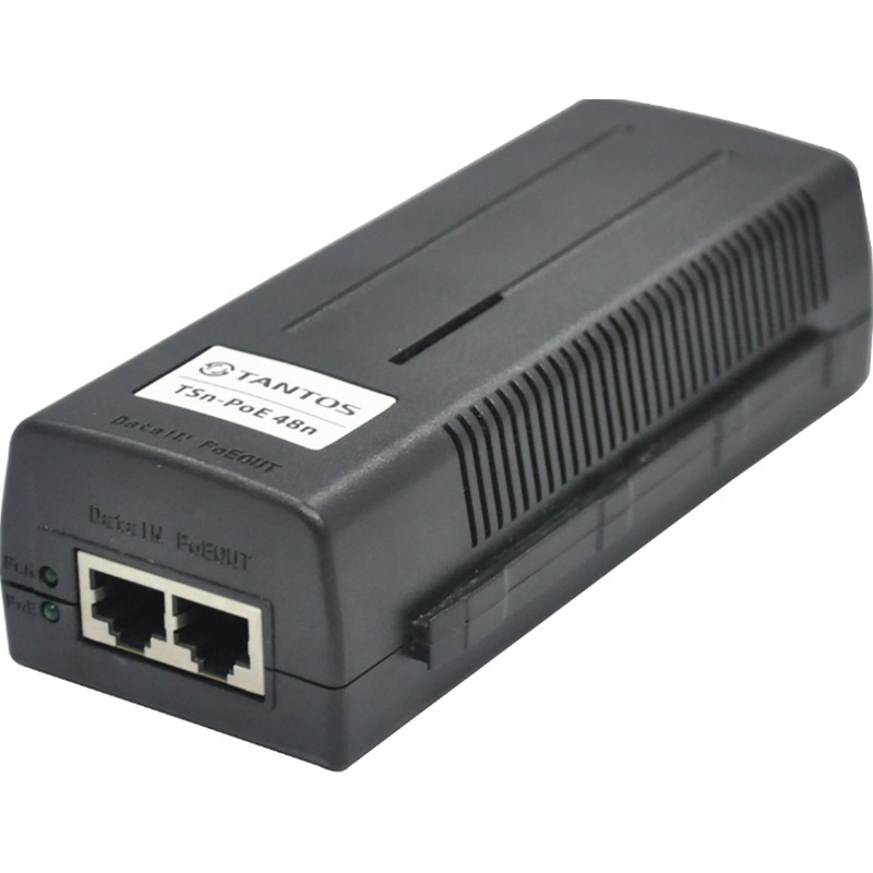 Изображение товара Инжектор Tantos TSn-PoE48n для питания устройств по технологии PoE 145x62x40 мм