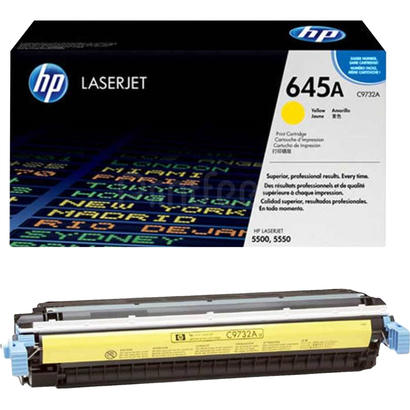 Изображение товара Лазерный картридж HP 645A C9732A желтый оригинальный для Color LaserJet 5500 5550