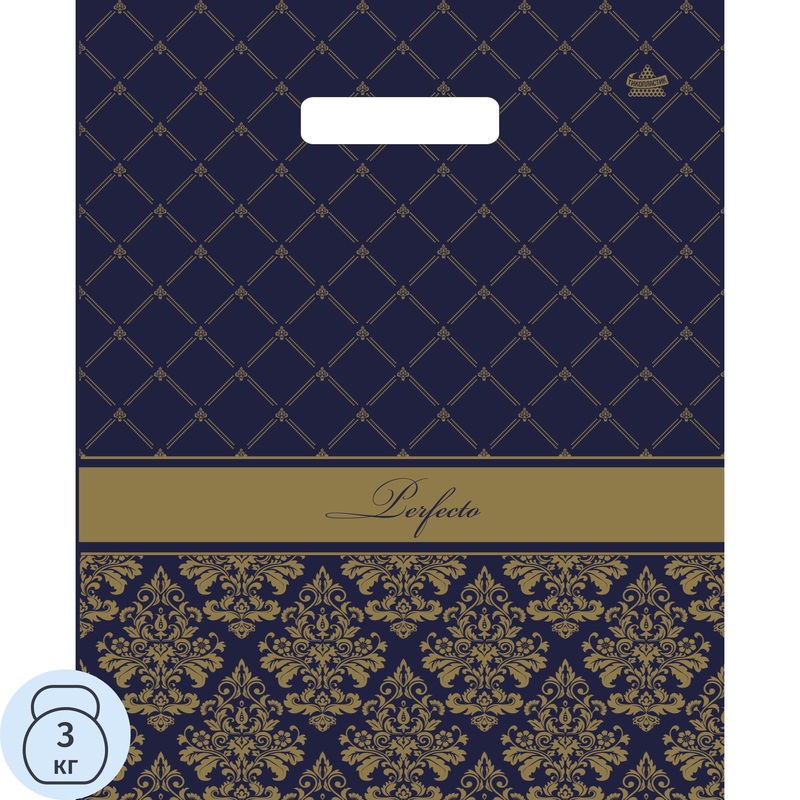 Изображение товара Пакет подарочный ламинированный Тикопластик Перфекто Вензель (37x30x5 см)