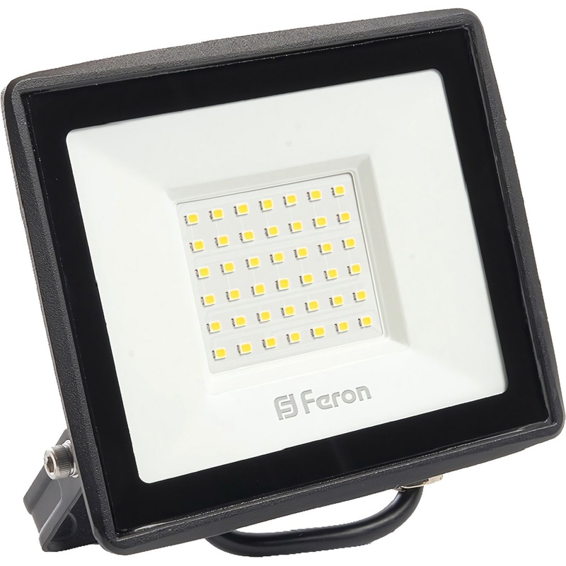 Изображение товара Прожектор светодиодный Feron 50 Вт IP65 4000 K 4000 лм для наружного освещения