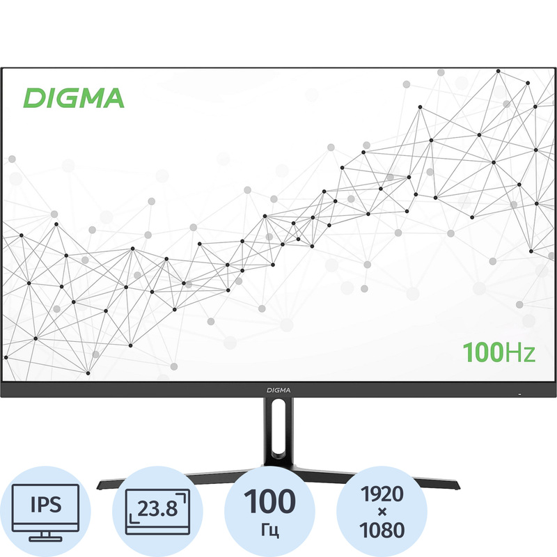 Изображение товара Дисплей 23.8 IPS Full HD 100 Гц HDMI VGA без подсветки Digma Progress 24P305F