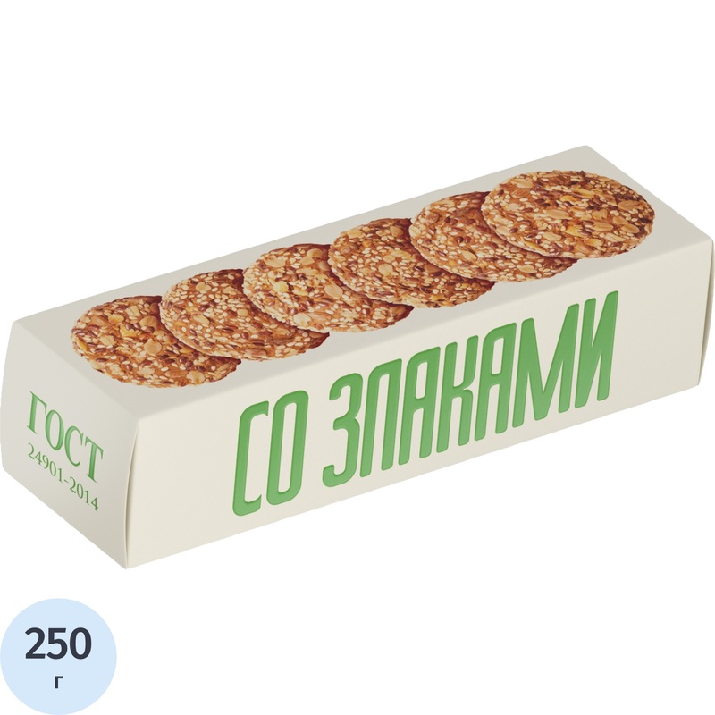 Изображение товара Печенье овсяное Полет классическое 5 злаков 250 г