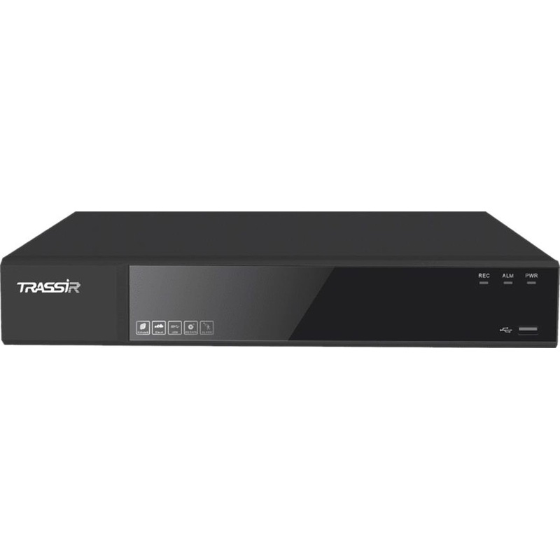 Изображение товара TRASSIR TR N1216P v2 цифровой видеорегистратор поддерживает 16 камер PoE