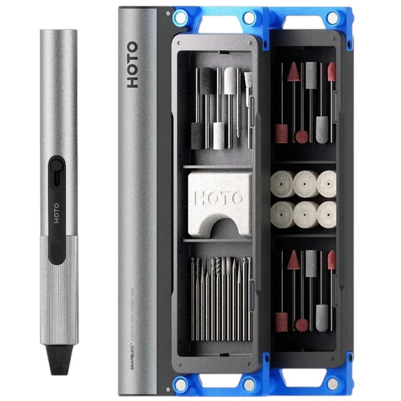 Изображение товара Гравер Hoto Mini Rotary Tool Kit R-A04 с набором аксессуаров (HFE0022GL)