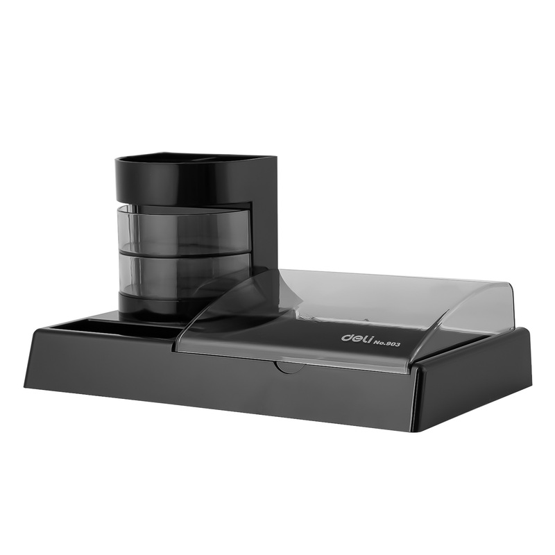 Изображение товара Подставка-органайзер для канцелярских принадлежностей 7 отделений черный