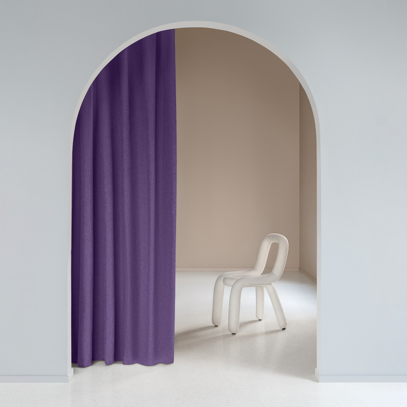 Изображение товара Штора Волшебная ночь Рогожка 165x270 см фиолетовая для спальни и гостиной