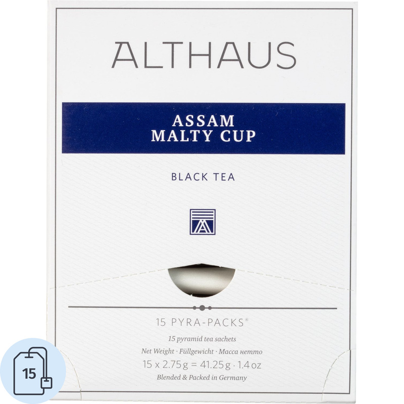 Изображение товара Чай черный Althaus Pyra Pack Assam Malty Cup 15 пирамидок