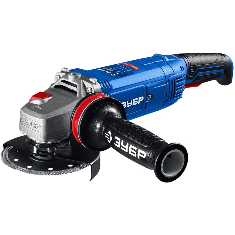 Изображение товара Угловая шлифмашина Зубр УШМ-П125-1905 ЭПСТ мощность 1900 Вт 125 мм профессиональный инструмент