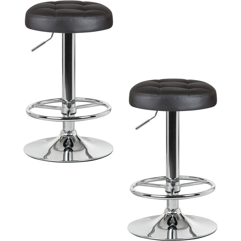 Изображение товара Барный стул LM-5008-N черный хром регулируемый вращающийся двойной набор