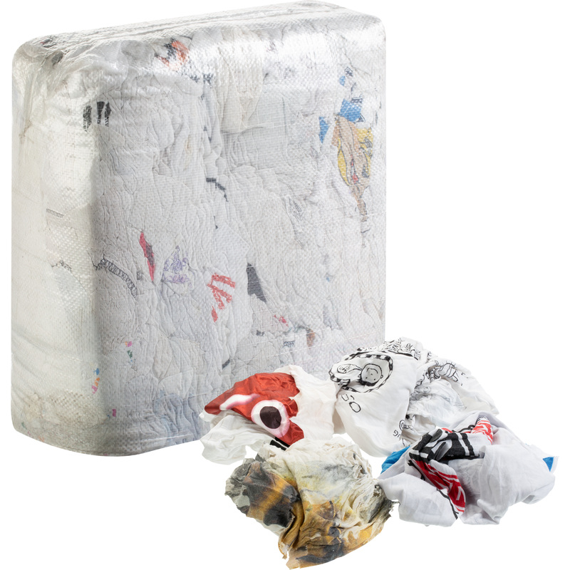 Изображение товара Ветошь трикотажная светлая 90% хлопок, 10 кг, 40x60 см