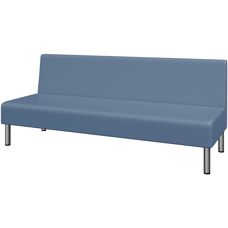 Изображение товара Трехместный диван Юнит-Док U3H голубой искусственная кожа Россия