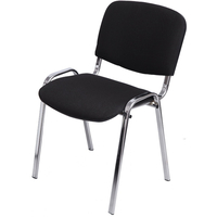 Стул офисный Easy Chair Изо чёрный ткань металл хромированный (1397331)