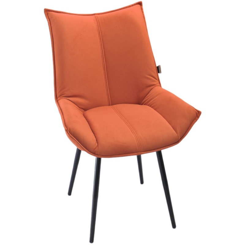 Изображение товара Стул обеденный Осло терракотовый (флок, металл)