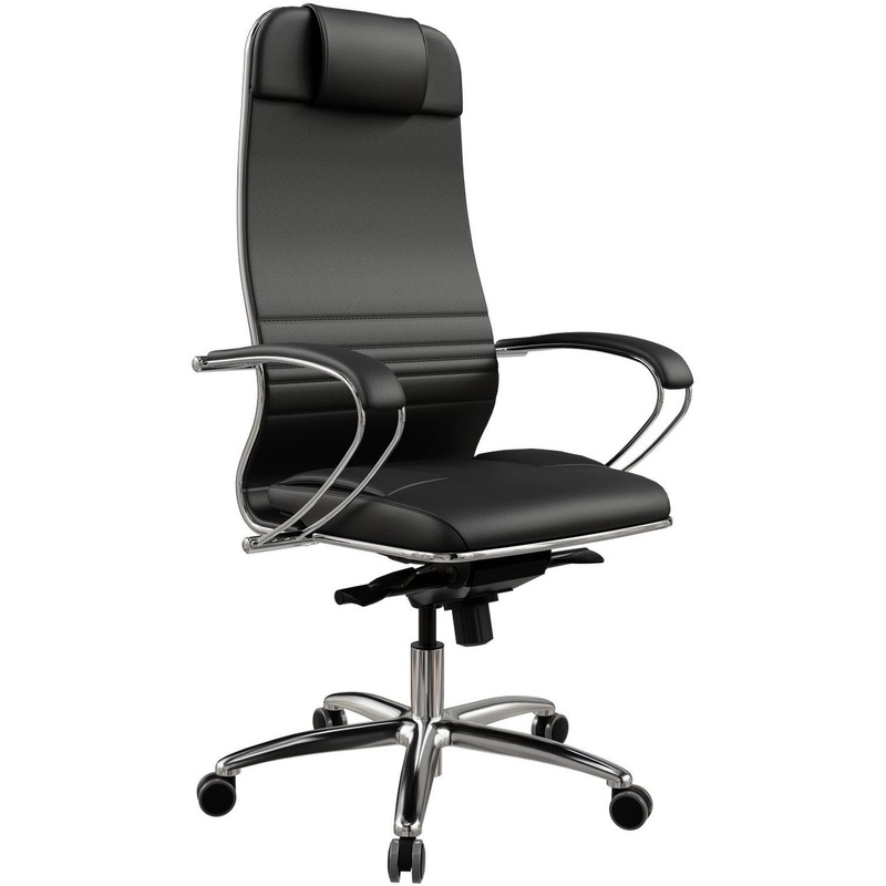 Изображение товара Кресло для руководителя Метта Samurai эргономичное черное  экокожа