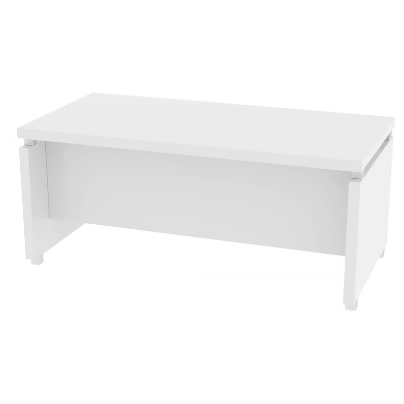 Изображение товара Стол руководителя письменный Комус Мебель Easy Director белый жемчуг 1800х900х780 мм