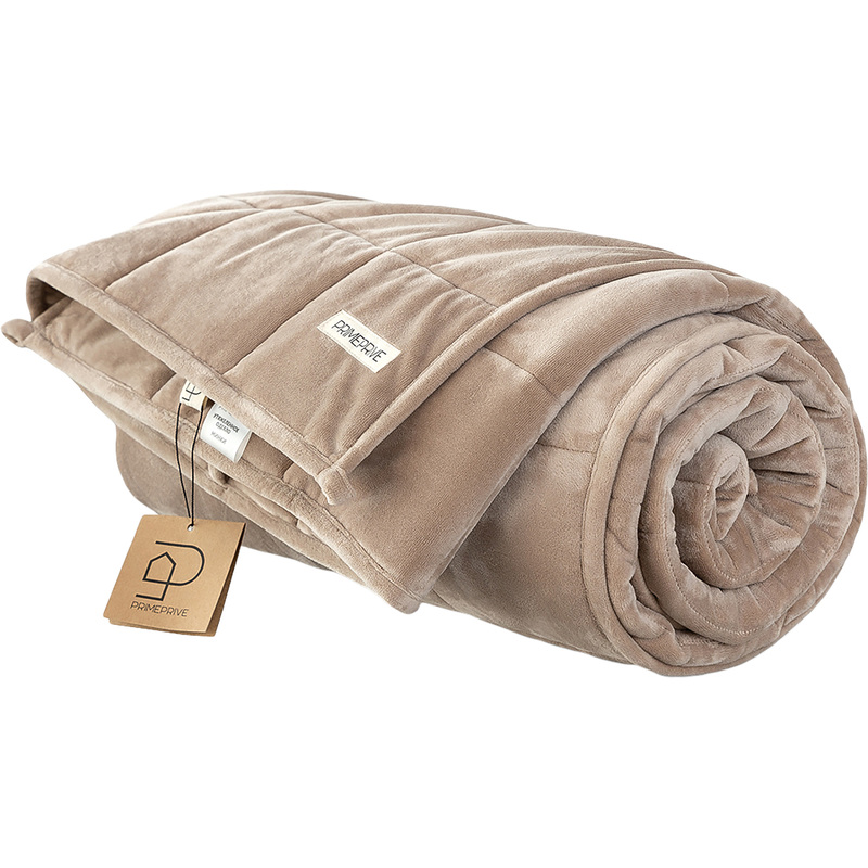 Изображение товара Одеяло евро Prime Prive Минки 200x220 см кассетное бежевое гипоаллергенное