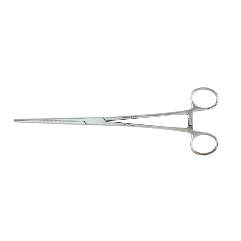 Изображение товара Зажим кровоостанавливающий Surgicon №3 зубчатый изогнутый 260 мм