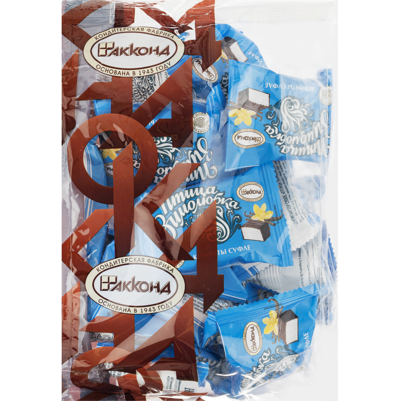 Изображение товара Конфеты шоколадные Акконд Птица Зимолюбка суфле 500 г