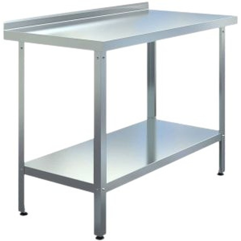 Изображение товара Производственный стол AISI430 со сплошной полкой 700x700x850 мм