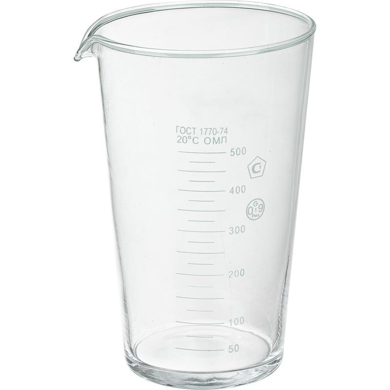 Изображение товара Стакан Apexlab 500 мл мензурка из стекла с шкалой для точных измерений