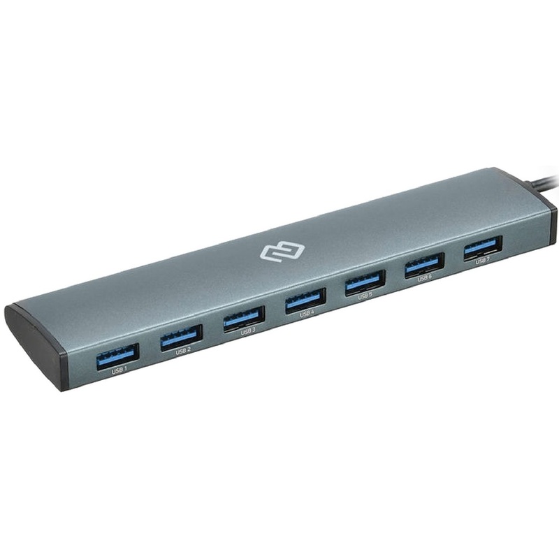 Изображение товара Разветвитель USB Digma HUB-7U3.0-UC-G для расширения портов USB Type-C