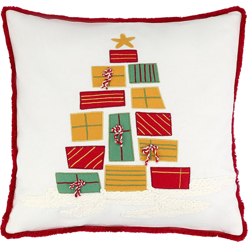 Изображение товара Наволочка Tkano Gifts season 45x45 см хлопок разноцветная для праздничного интерьера