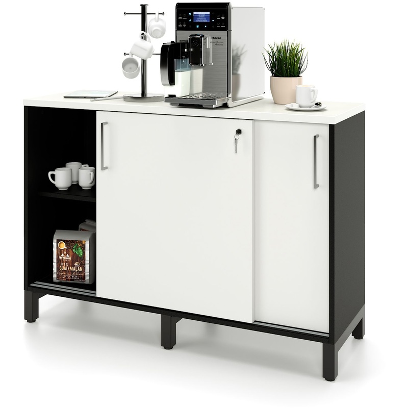 Изображение товара Стеллаж для документов Zamm Формат 11412 белый и чёрный надежное хранение документов