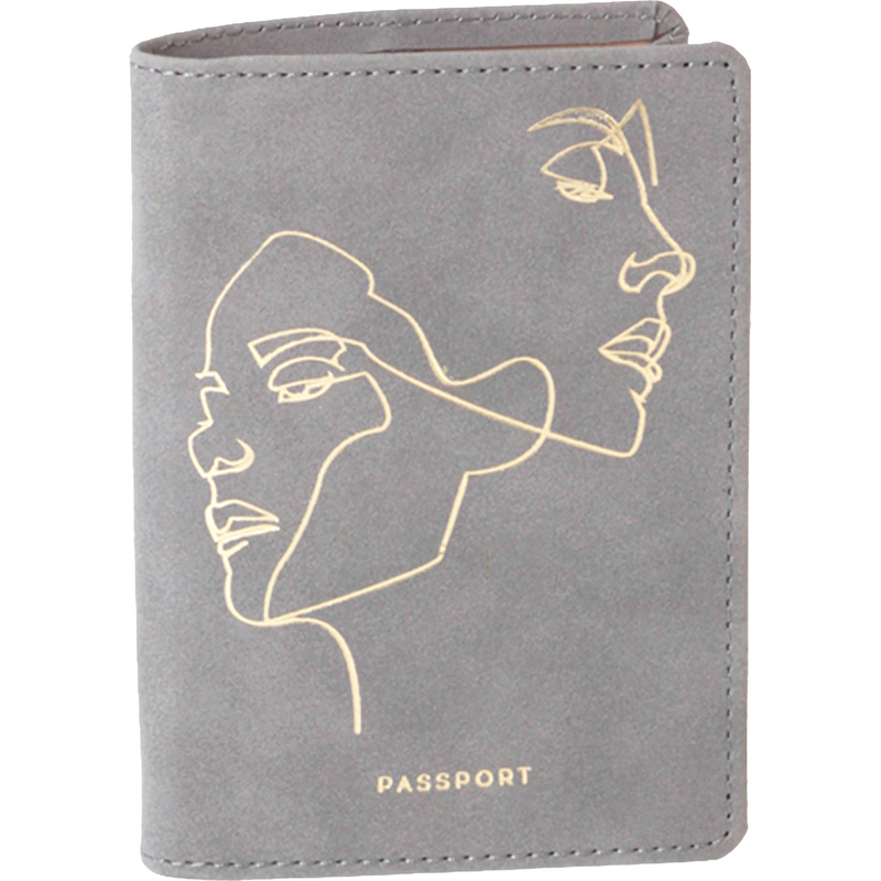 Изображение товара Обложка для паспорта Кожевенная Мануфактура Life Line искусственная кожа серая (Op5011110)