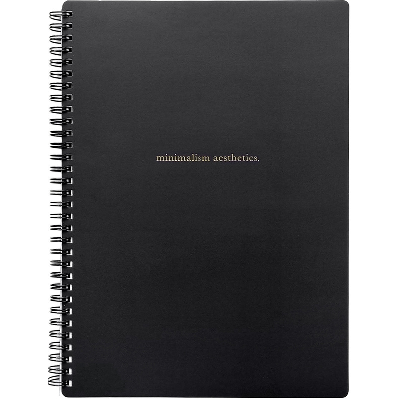 Изображение товара Бизнес-тетрадь Be Smart Aesthetics А4 96 листов в клетку спираль черная обложка