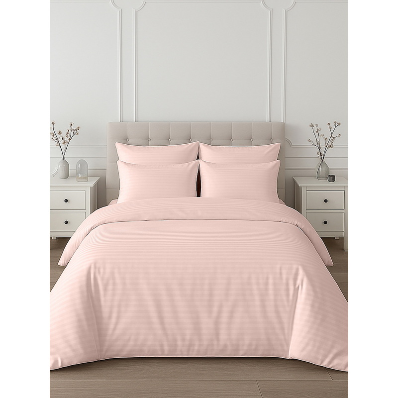 Изображение товара Комплект постельного белья Monocolor страйп-сатин 2-спальный 50x70 см, Россия