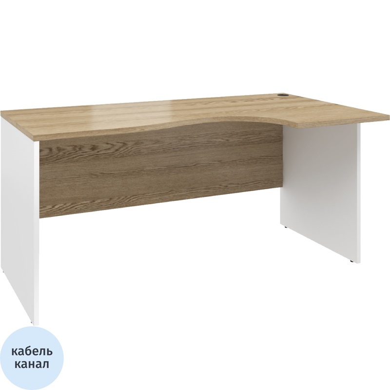 Изображение товара Эргономичный рабочий стол Alba AL-1.5L левый 1580x880x750 мм ударопрочный