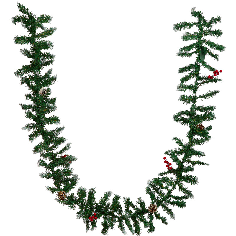 Изображение товара Гирлянда хвойная заснеженная Magic Time с подсветкой 270x25 см