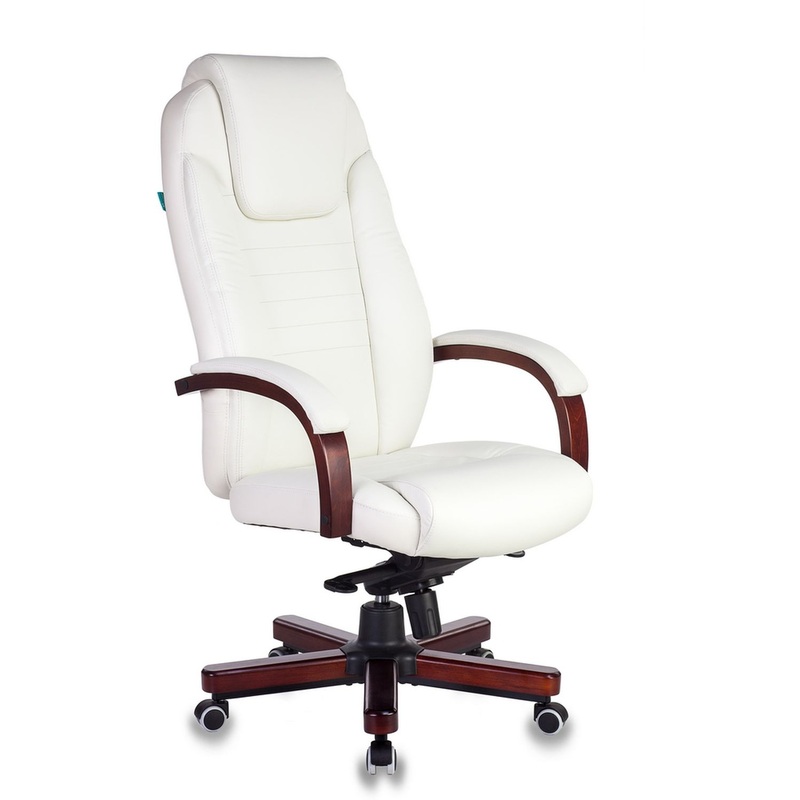 Изображение товара Кресло для руководителя Бюрократ T-9923WALNUT с натуральной кожей и механизмом регулировки