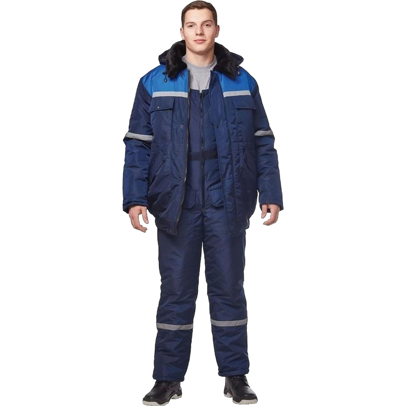 Изображение товара Мужской зимний рабочий костюм з20-КПК с утеплителем и светоотражающими полосами
