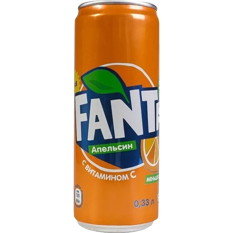 Изображение товара Напиток Fanta 0.33 л - сильногазированная газировка с апельсином