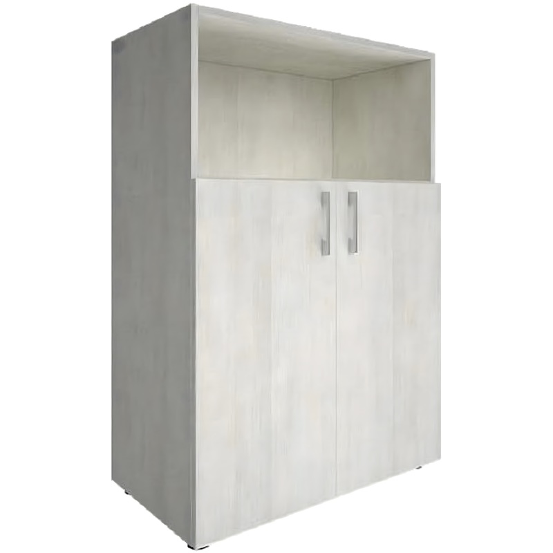 Изображение товара Шкаф для документов Yalta полузакрытый (снежная патина, 800х450х1195 мм)