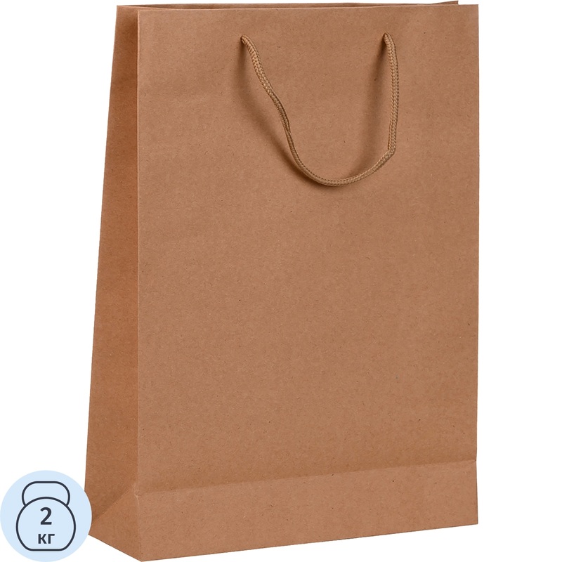 Изображение товара Пакет подарочный McBasir Крафт 33x24x8 см