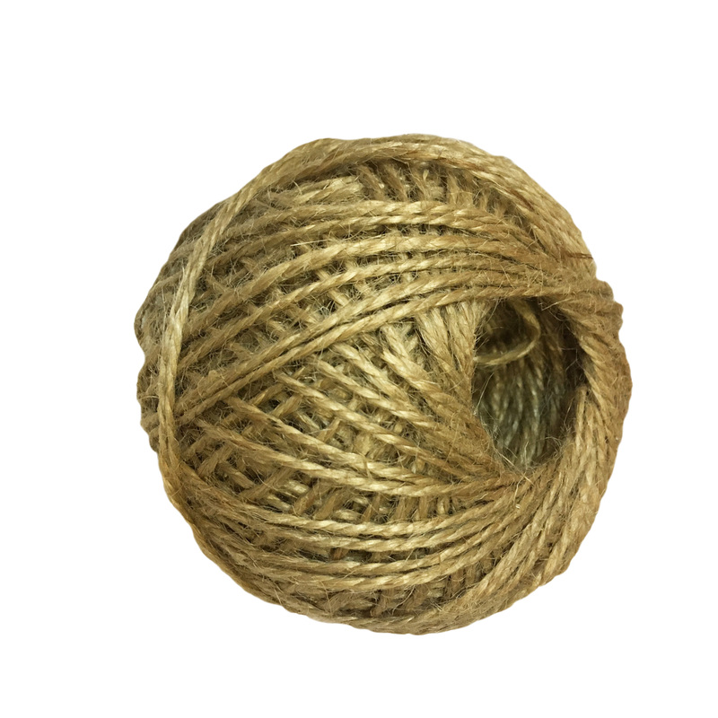 Изображение товара Джутовый шпагат полированный 1120 текс 100 м экологичный для упаковки и садовых работ