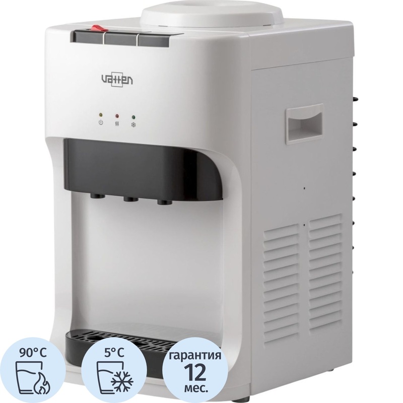 Изображение товара Настольный кулер для воды Vatten D45WK с нагревом и охлаждением белый