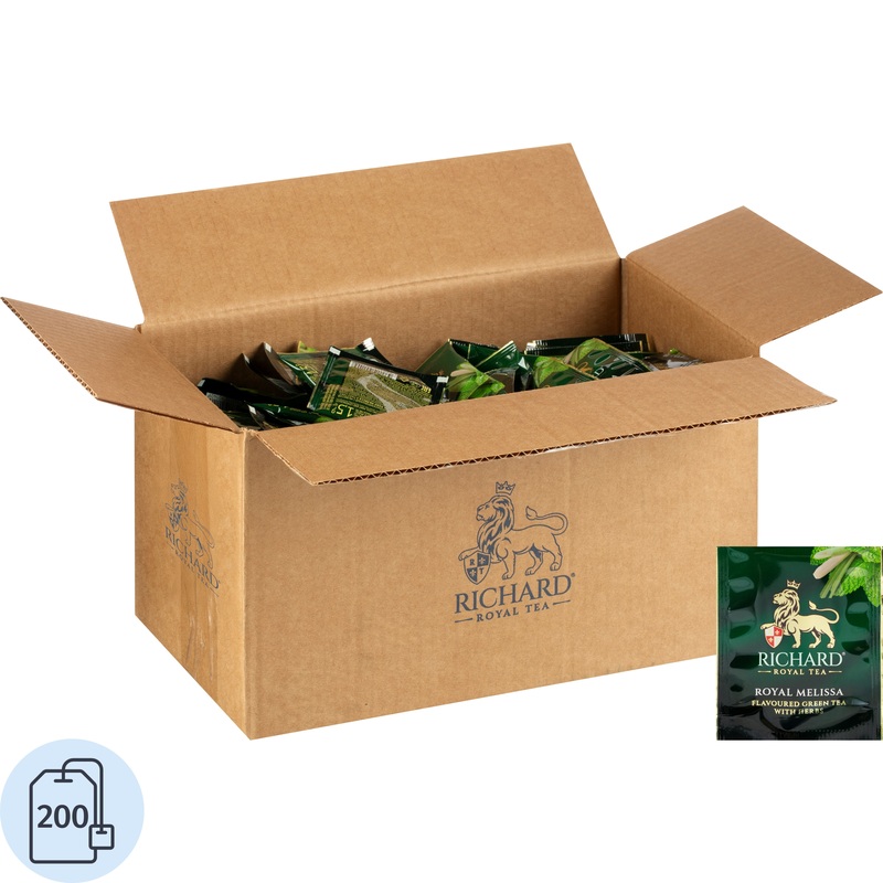 Изображение товара Чай зелёный Richard Royal Melissa 200 пакетиков