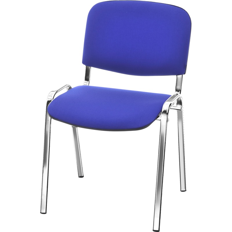 Изображение товара Стул офисный Easy Chair Изо синий ткань металл хромированный (1550829)