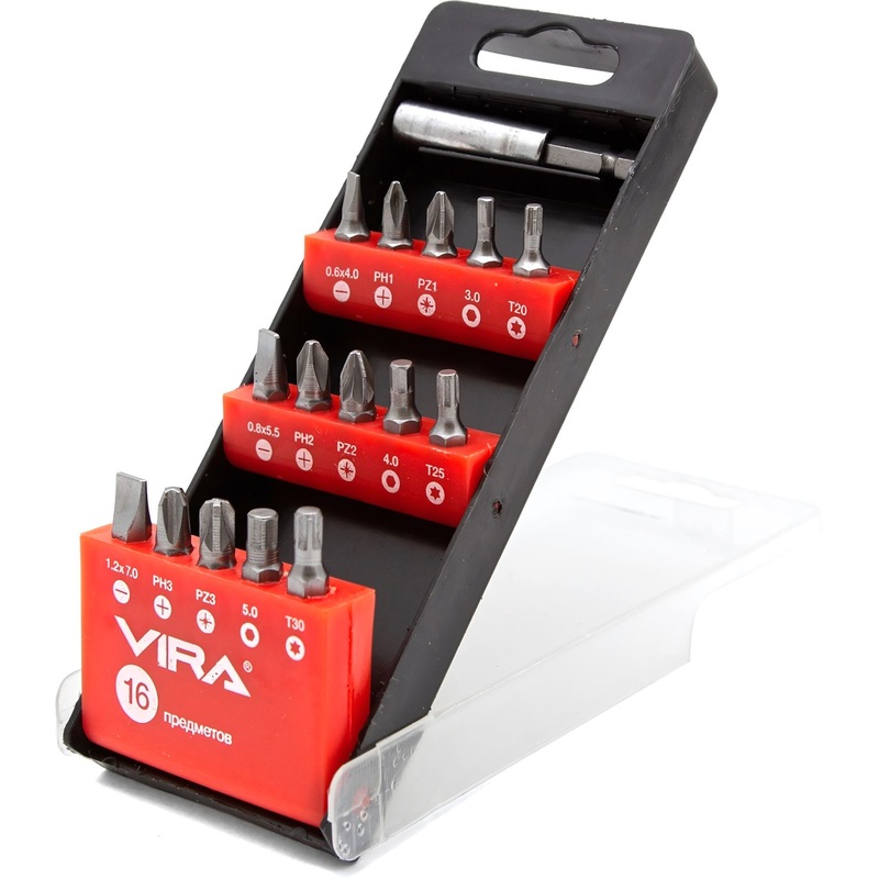 Изображение товара Набор оснастки VIRA 16 предметов с магнитным держателем