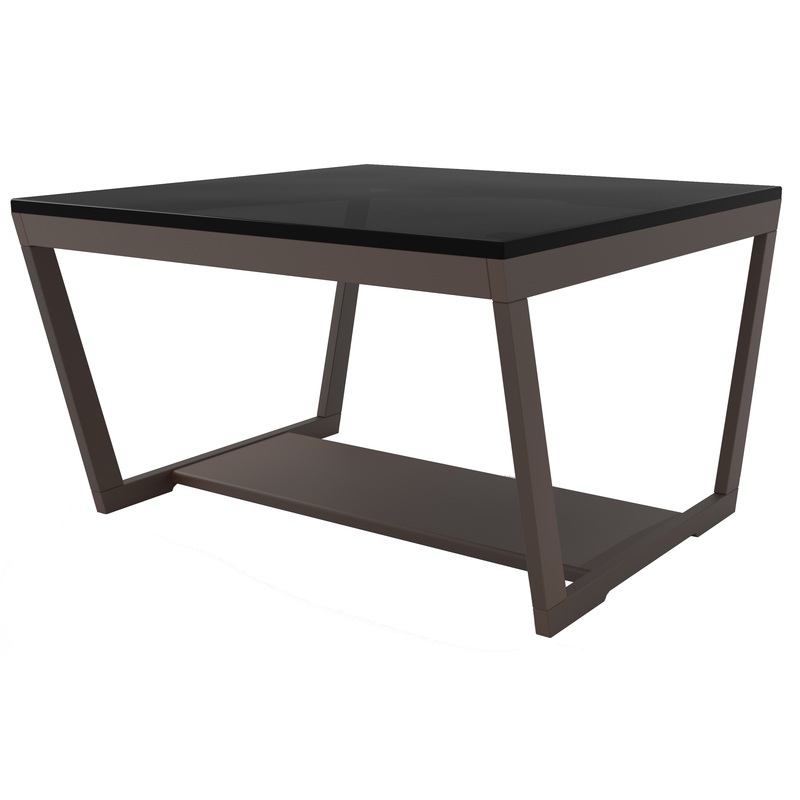 Изображение товара Журнальный стол BeautyStyle 1 темный графит стекло черное